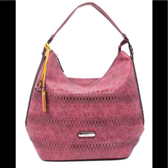 Nicole Lee Handbags - Laser Cut Hobo Bag